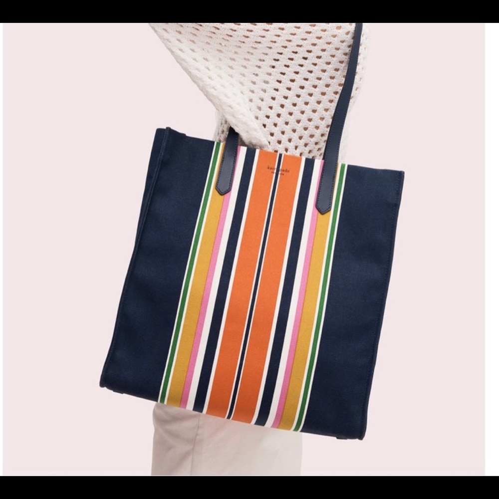Kate Spade Parisian Navy Kitt Stripe, NWOT